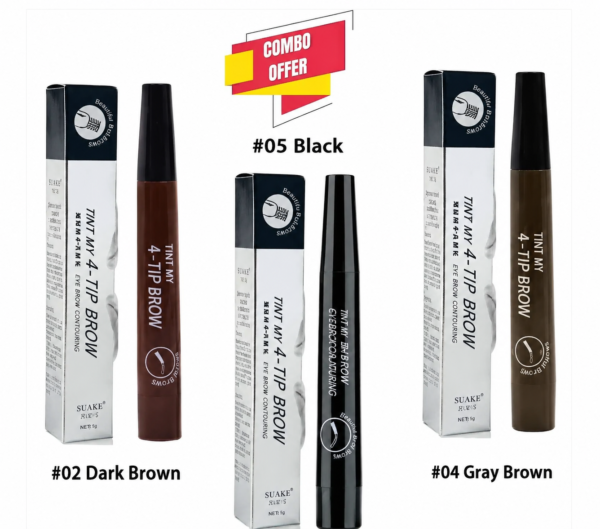 TINT MY 4-TIP BROW Liquid Eyebrow Pencil Waterproof