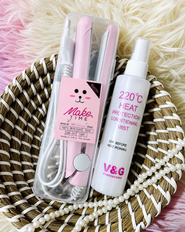 Straightener Heat Protection Spray Combo